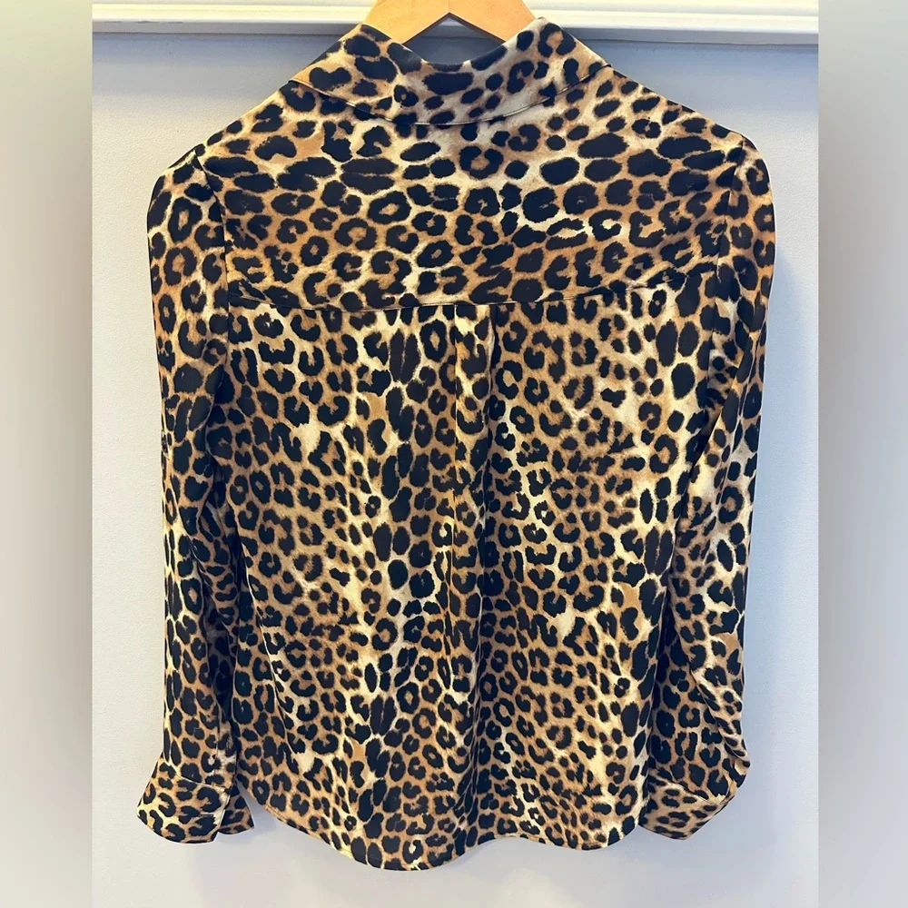 Express XS Animal print portofino shirt - Picture 6 of 8